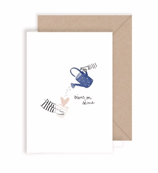 Pack de 5 cartes coeur NEW